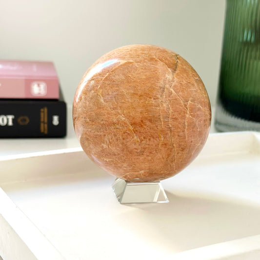 Peach Moonstone Sphere - 706g