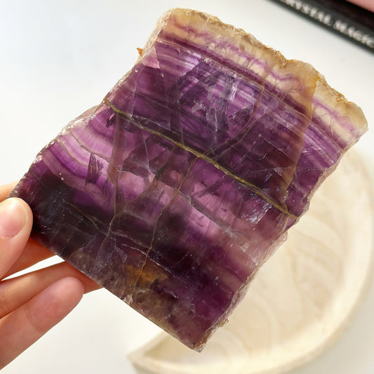 Purple Fluorite Slice