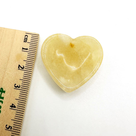 Orange Calcite Heart Mini Bowl