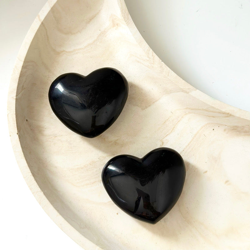 Obsidian Puff Heart