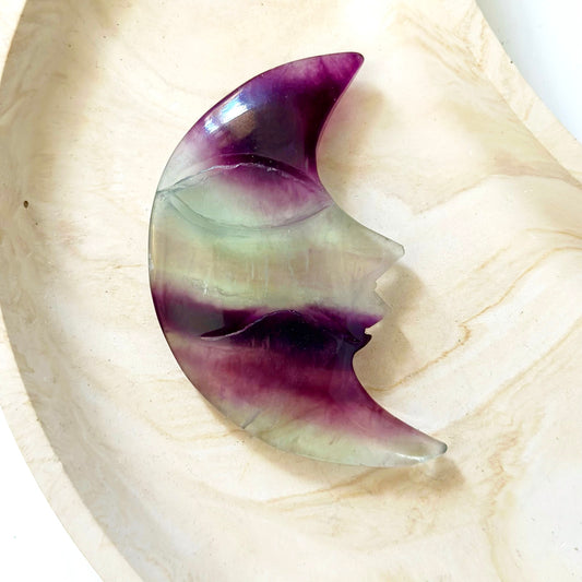 Fluorite Moon Face