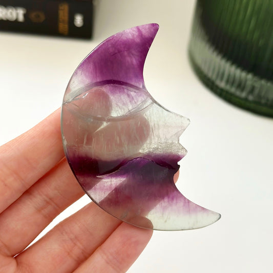 Fluorite Moon Face