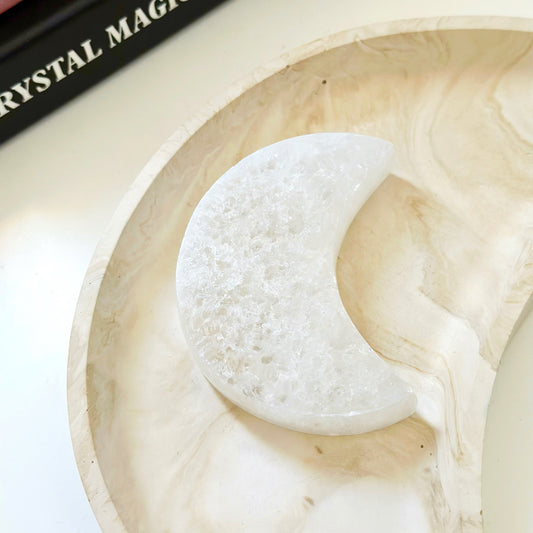 Selenite Moons - Large
