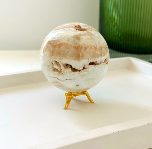 Caribbean Calcite Sphere - 440g