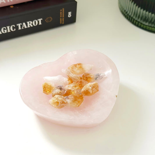 Rose Quartz Heart Bowl