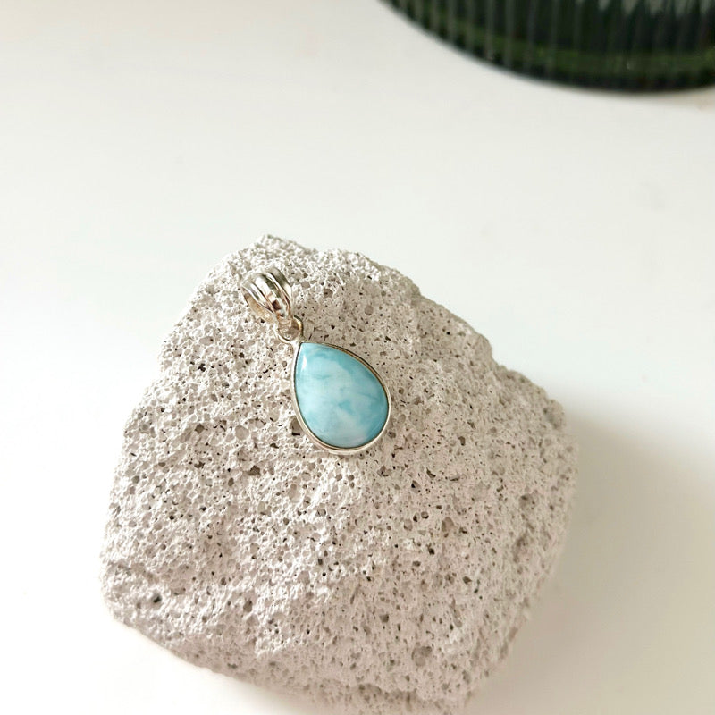 Larimar Pendant 925 Sterling Silver