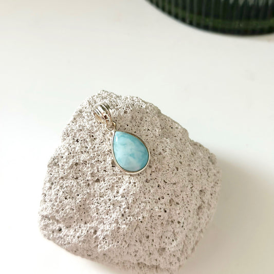 Larimar Pendant 925 Sterling Silver
