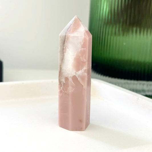 Pink Opal Tower 8.2cm