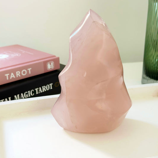 Rose Quartz Flame Freeform