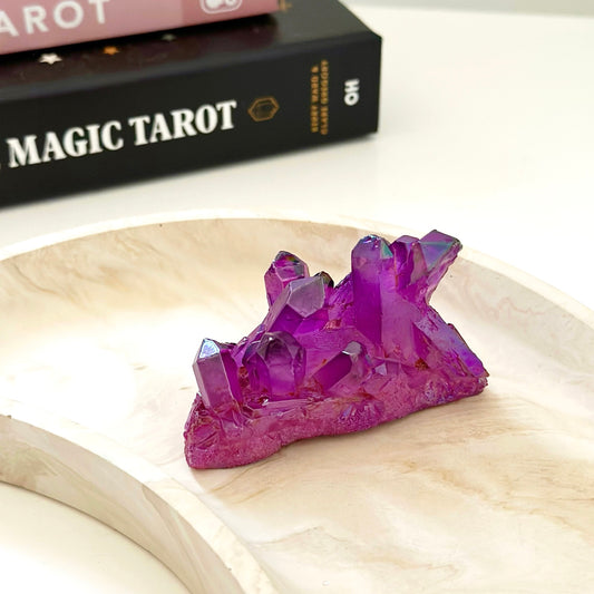 Purple Aura Quartz Cluster