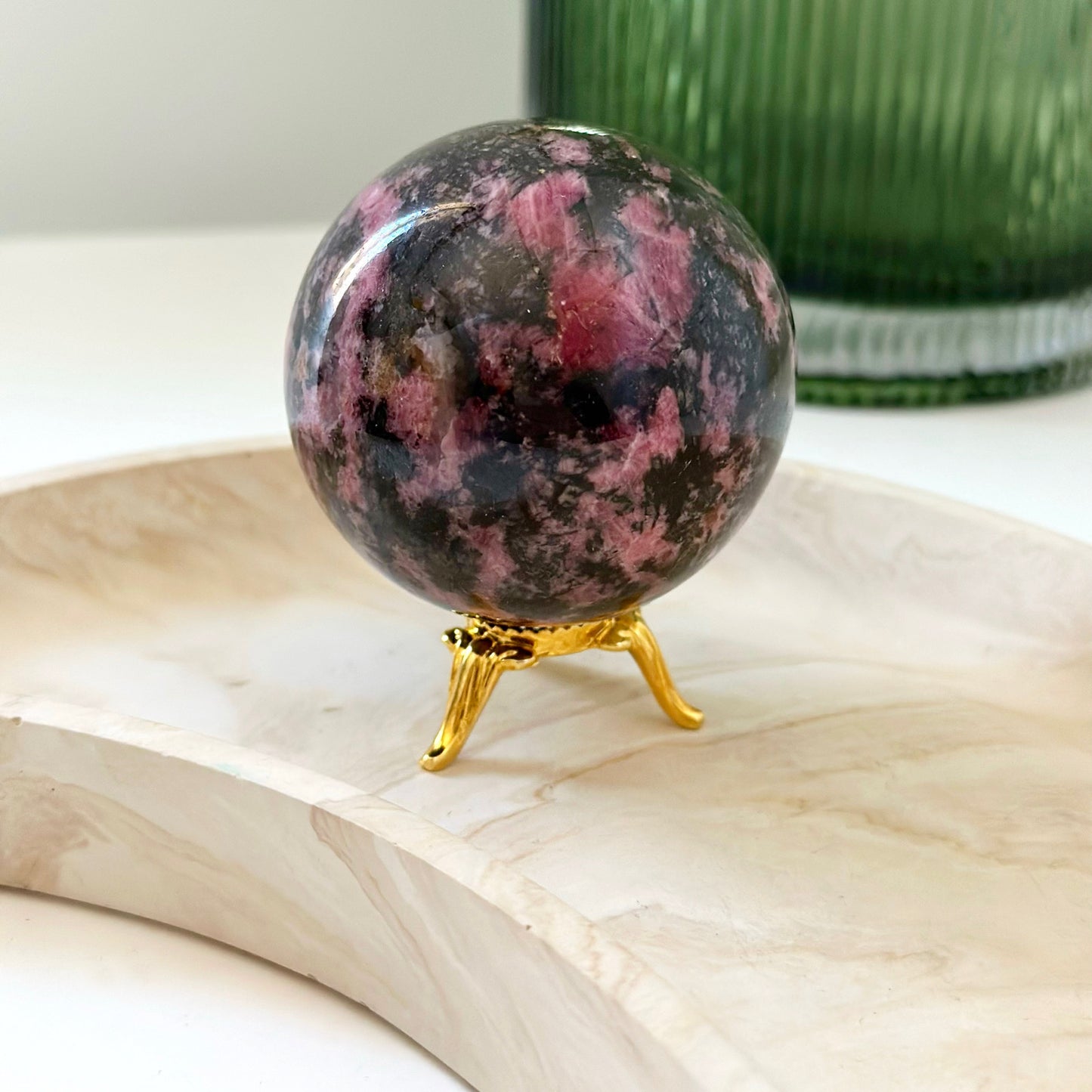 Rhodonite Sphere - 320g