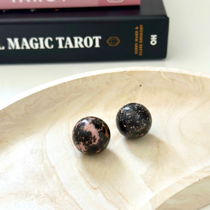 Rhodonite Mini Sphere - 1.5cm