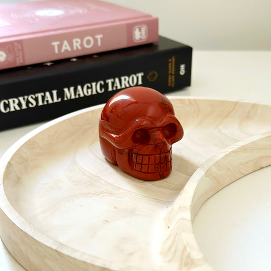 Red Jasper Skull