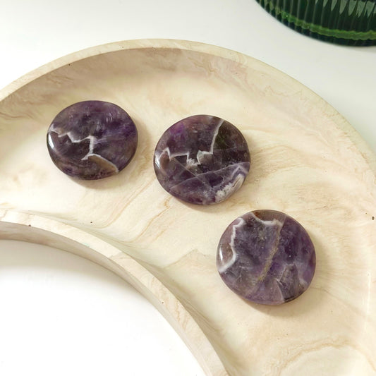 Amethyst Pocket Palm Stone