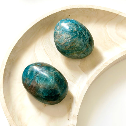 Blue Apatite Palm Stone
