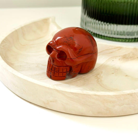 Red Jasper Skull