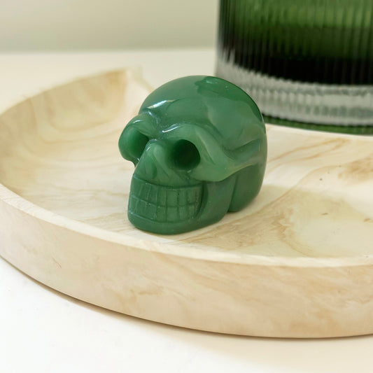Green Aventurine Skull